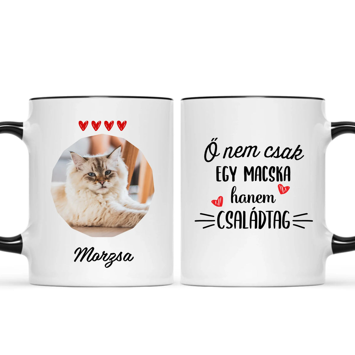 Egyedi saját fotós bögre gazdiknak - Ő nem csak egy macska