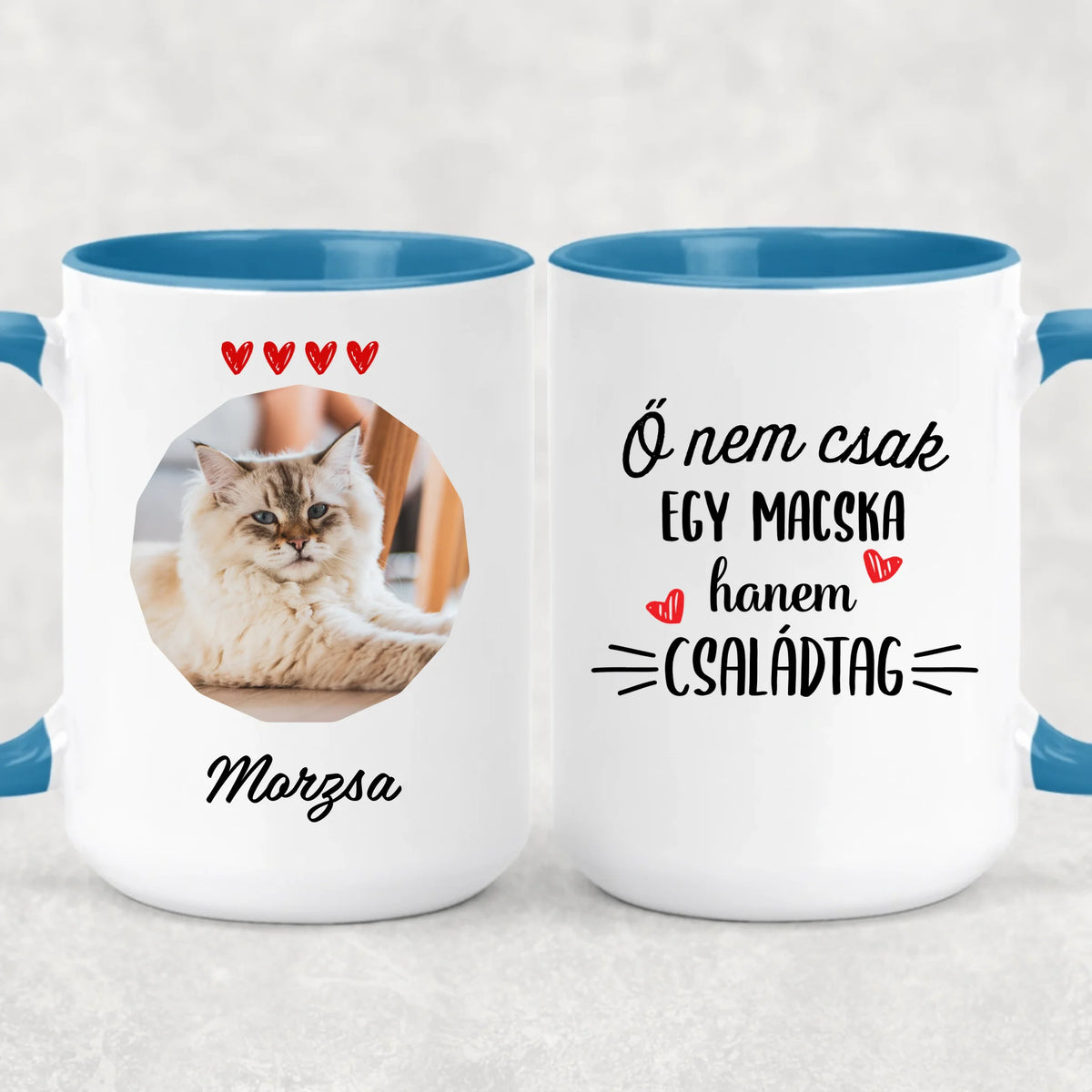 Egyedi saját fotós bögre gazdiknak - Ő nem csak egy macska