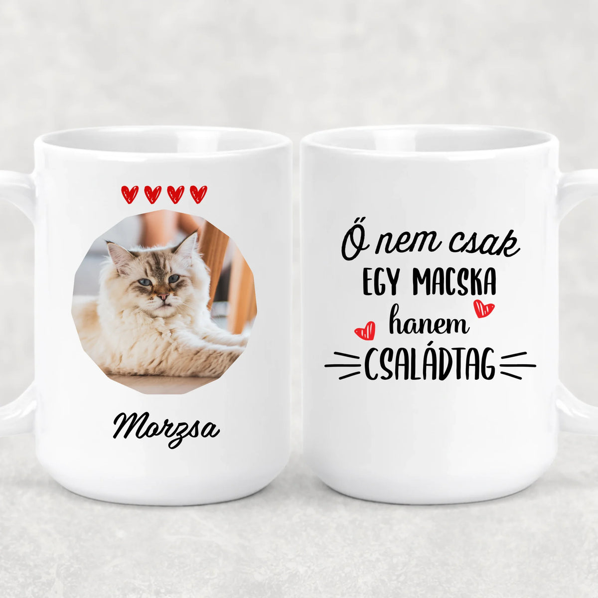 Egyedi saját fotós bögre gazdiknak - Ő nem csak egy macska