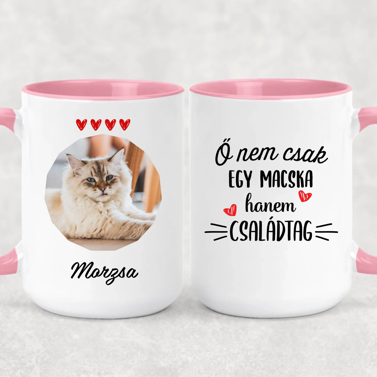 Egyedi saját fotós bögre gazdiknak - Ő nem csak egy macska