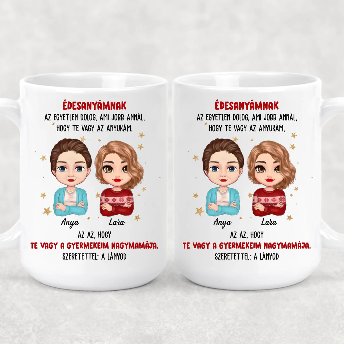 Egyedi karácsonyi bögre édesanyáknak - az egyetlen dolog