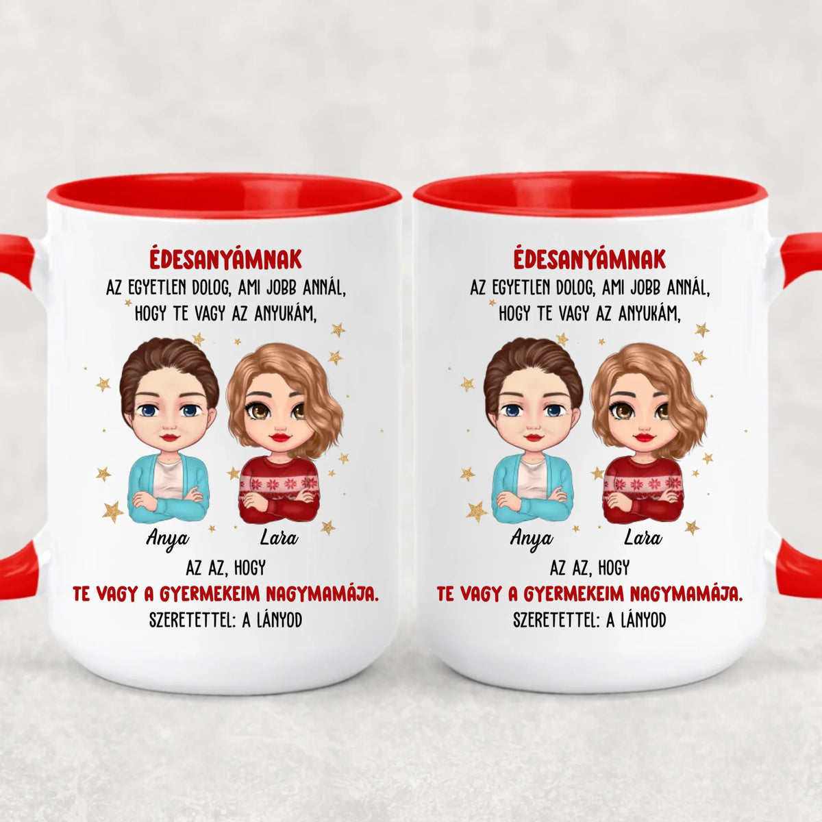 Egyedi karácsonyi bögre édesanyáknak - az egyetlen dolog