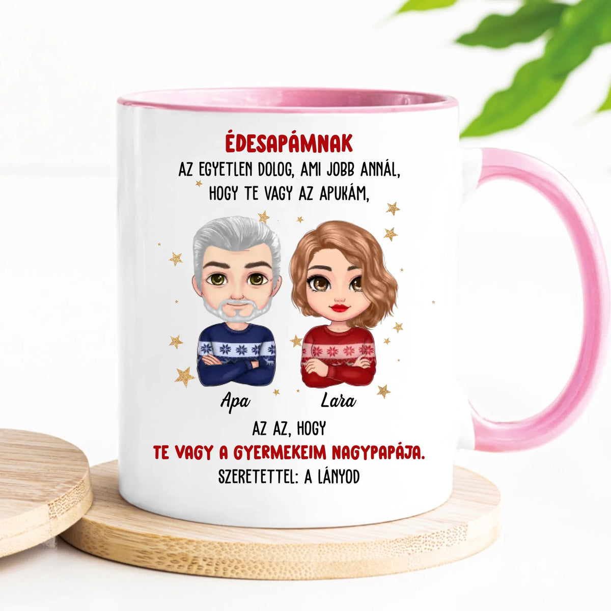 Egyedi karácsonyi bögre édesapádnak - az egyetlen dolog