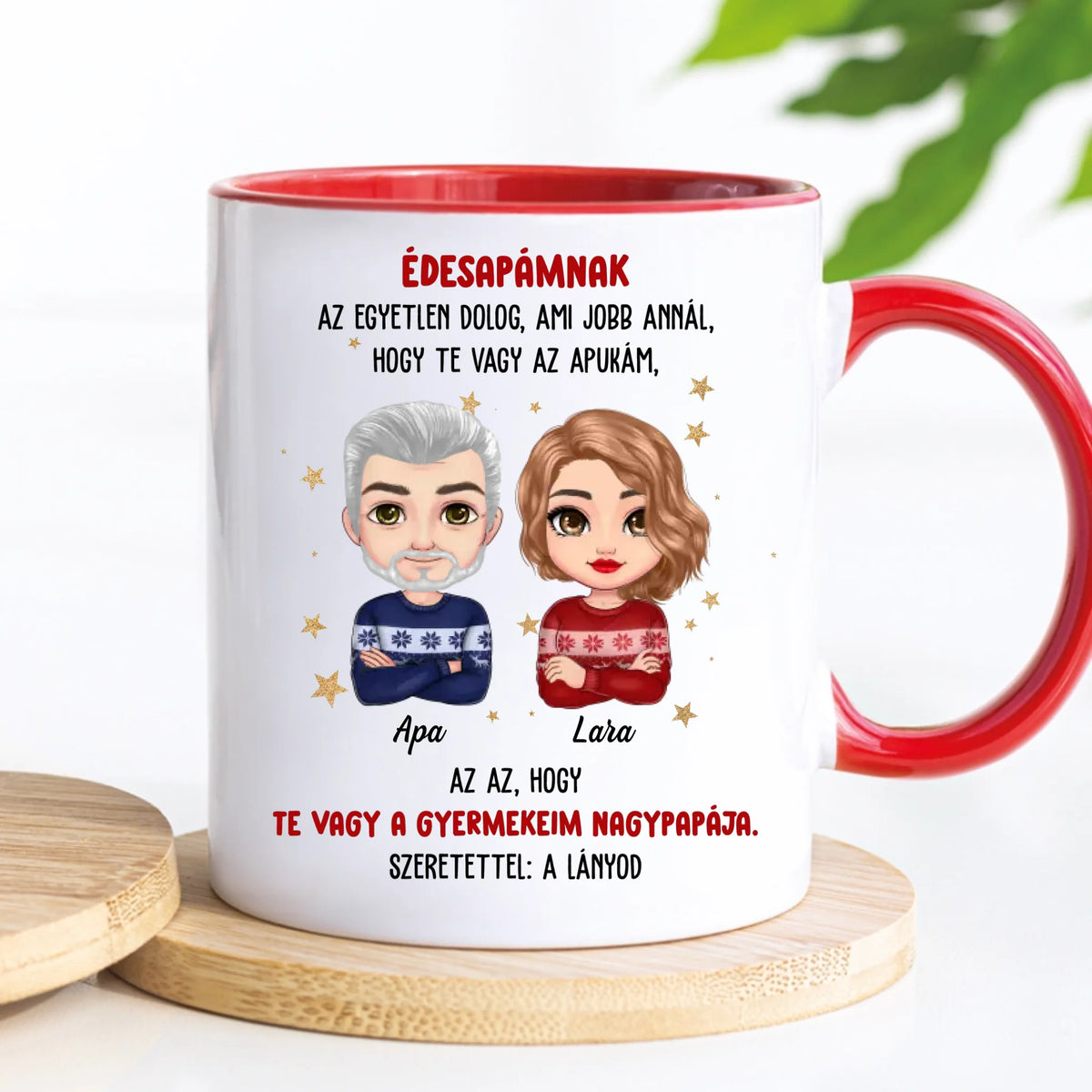 Egyedi karácsonyi bögre édesapádnak - az egyetlen dolog