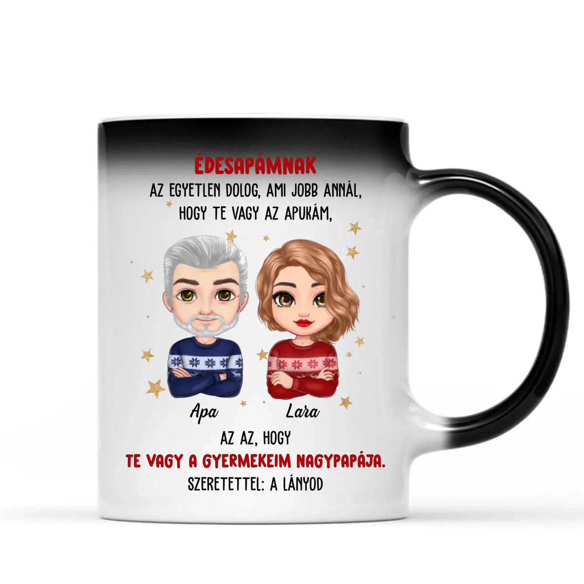 Egyedi karácsonyi bögre édesapádnak - az egyetlen dolog