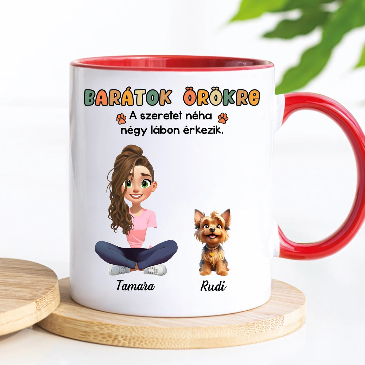 Egyedi bögre kutyás gazdiknak, akár 3 kutyával