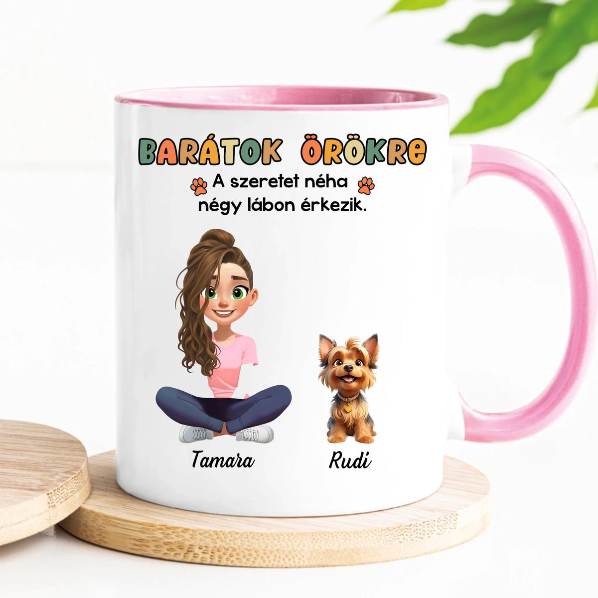 Egyedi bögre kutyás gazdiknak, akár 3 kutyával