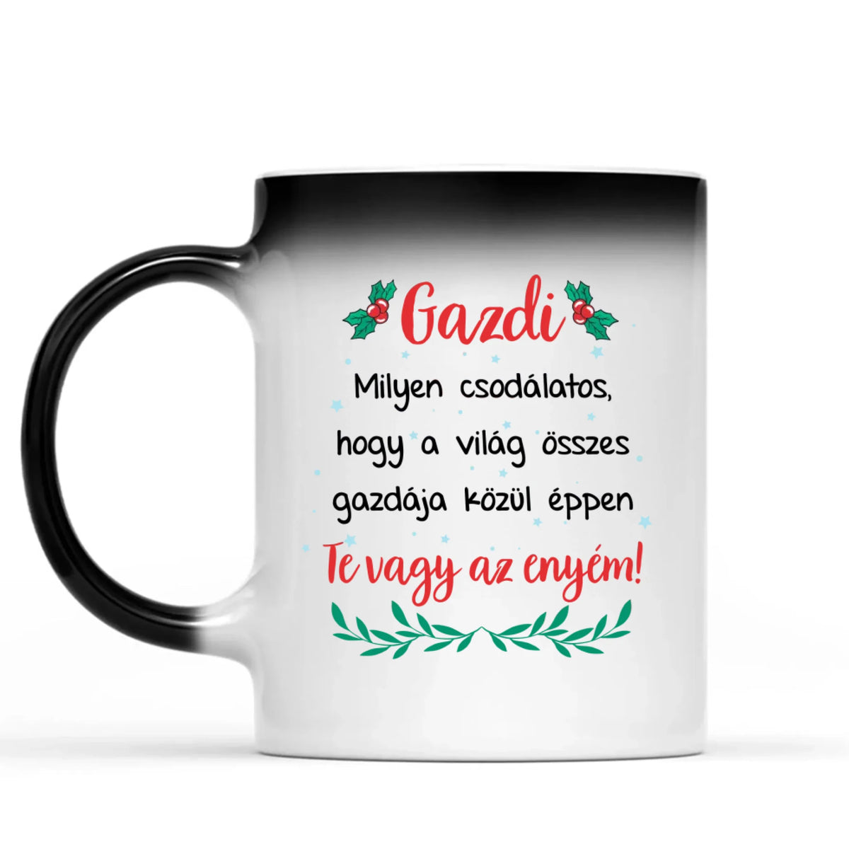 Egyedi karácsonyi bögre kutyás gazdiknak - akár 3 kutyussal