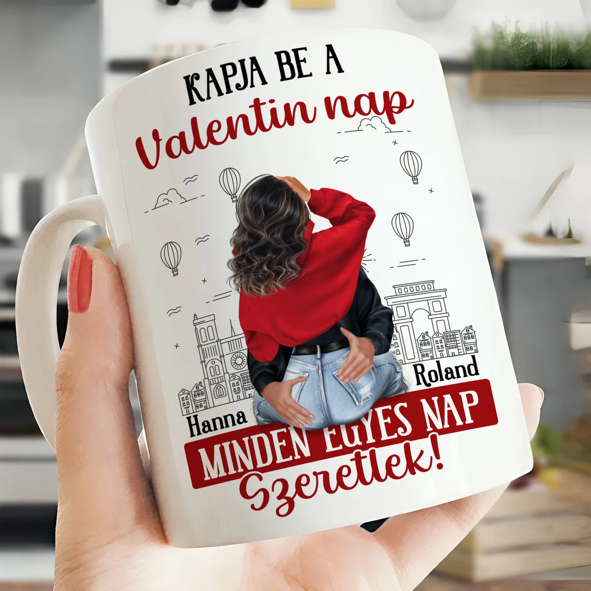 Egyedi bögre pároknak - minden nap szeretlek