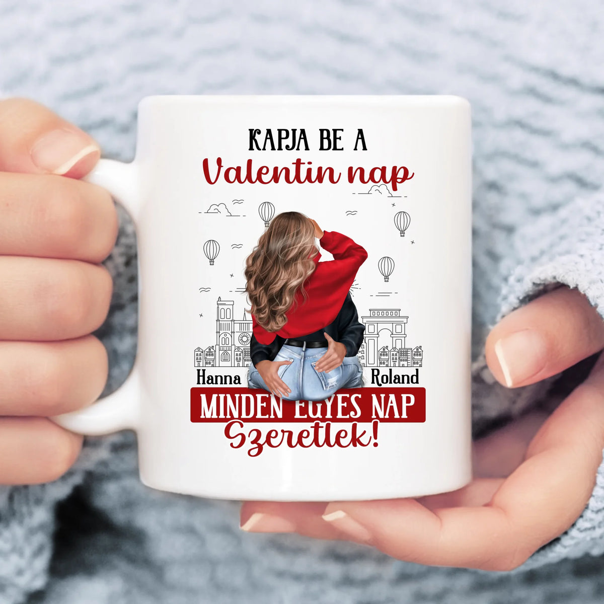 Egyedi bögre pároknak - minden nap szeretlek