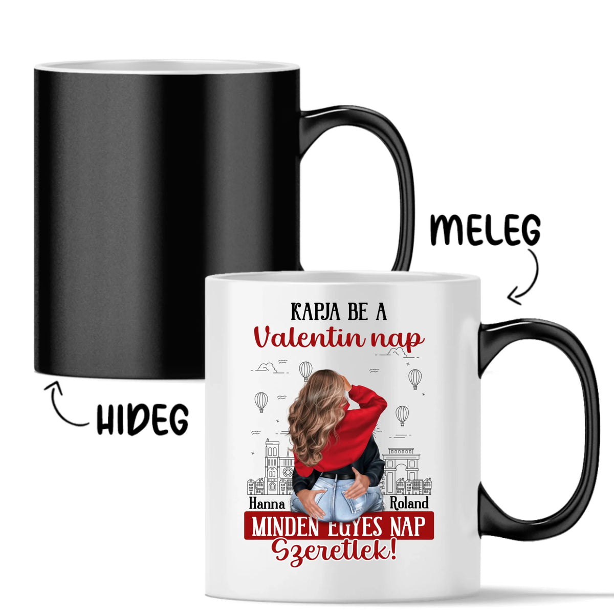 Egyedi bögre pároknak - minden nap szeretlek