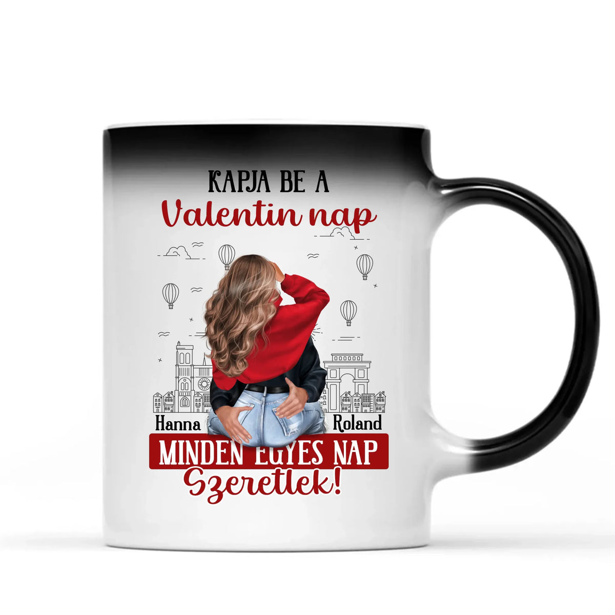 Egyedi bögre pároknak - minden nap szeretlek