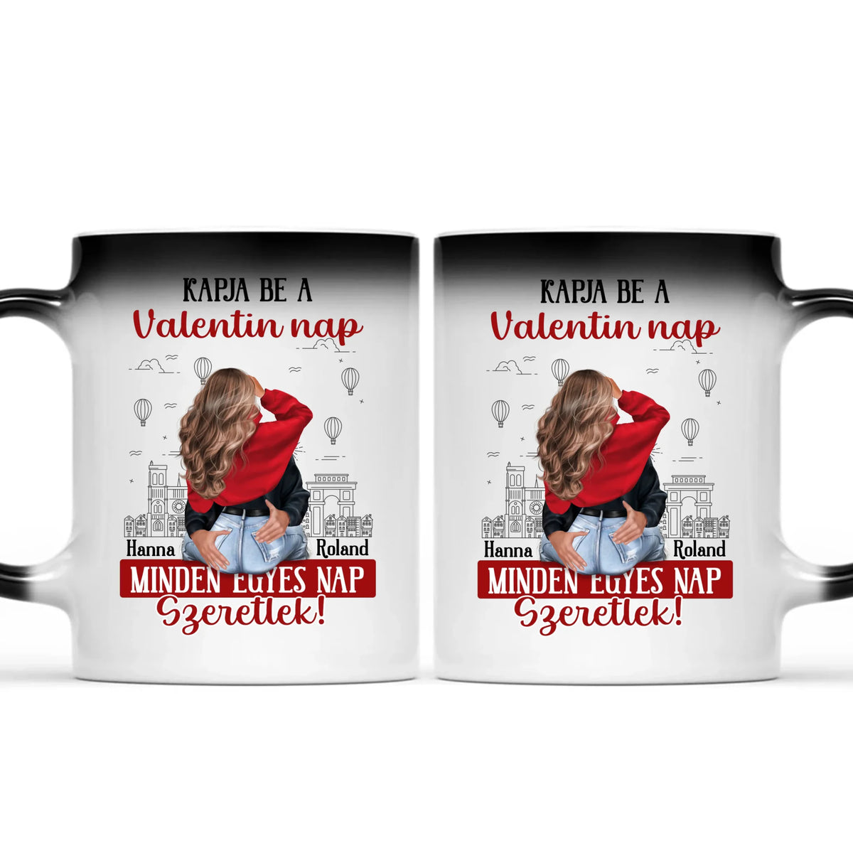 Egyedi bögre pároknak - minden nap szeretlek