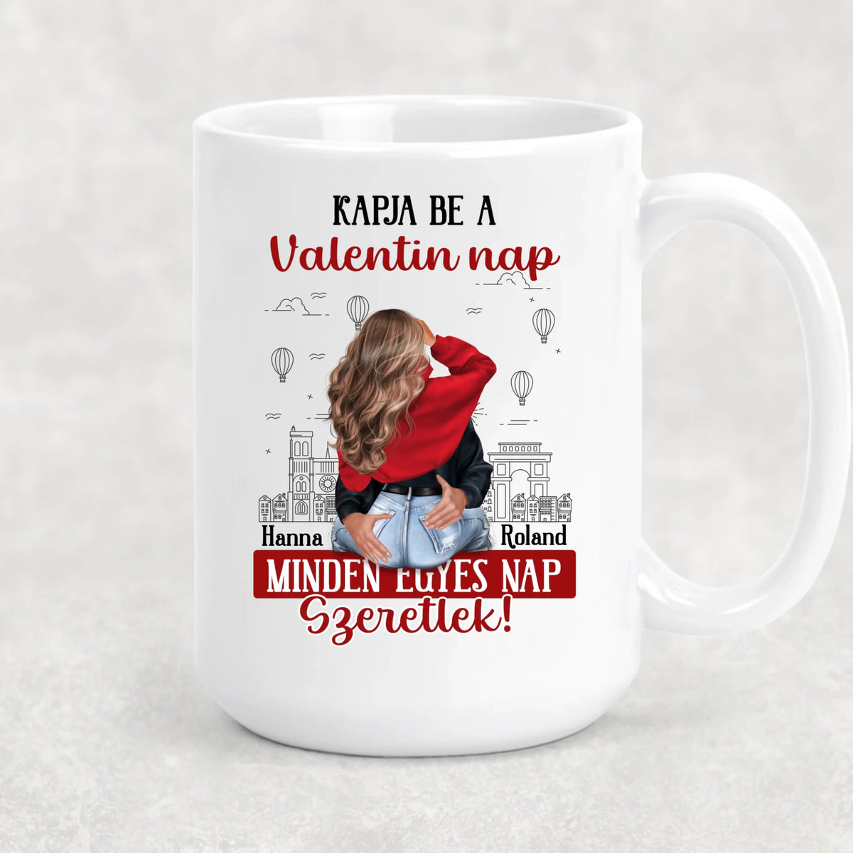 Egyedi bögre pároknak - minden nap szeretlek