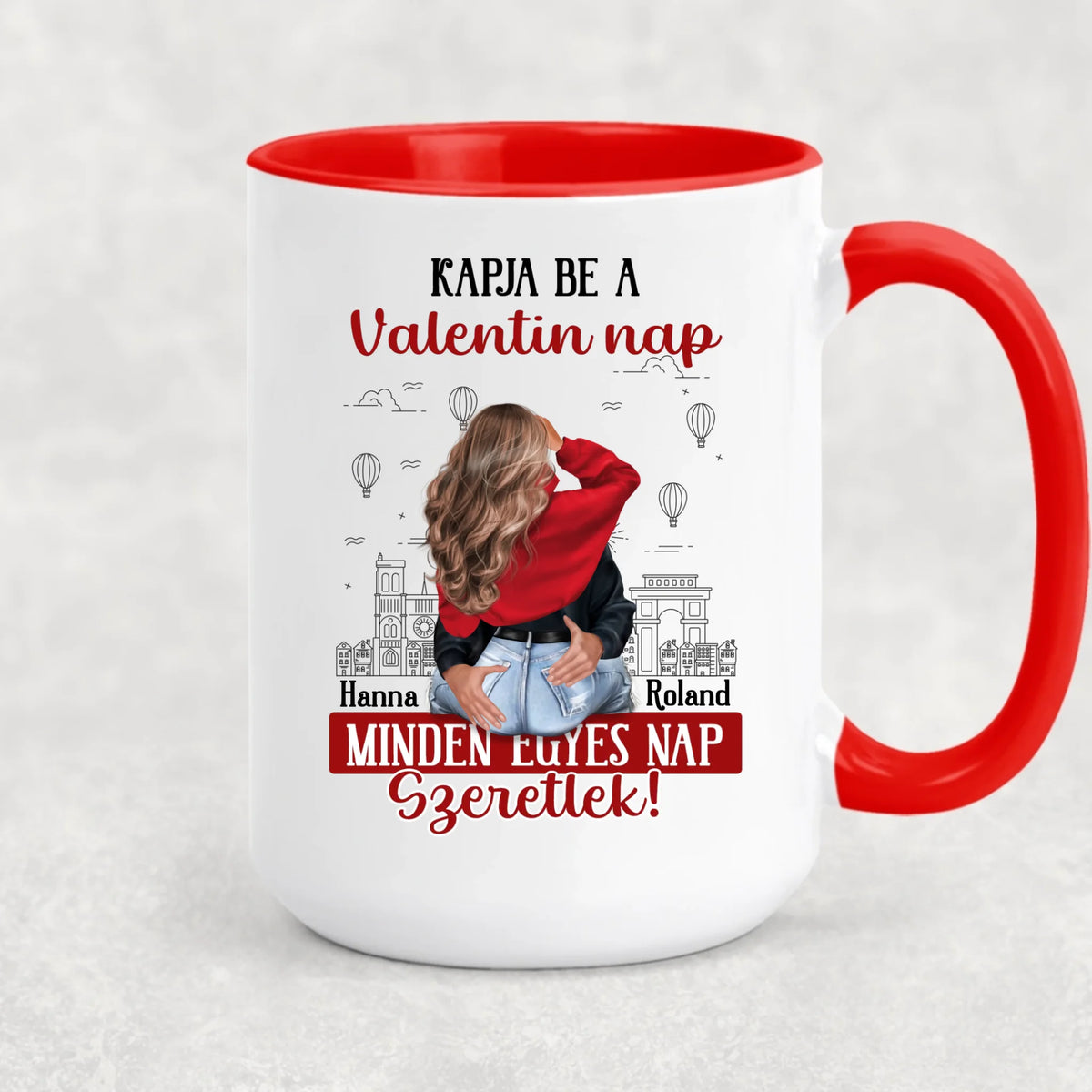 Egyedi bögre pároknak - minden nap szeretlek