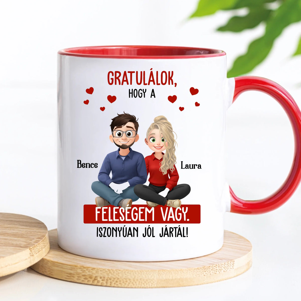 Egyedi bögre pároknak - Gratulálok, hogy