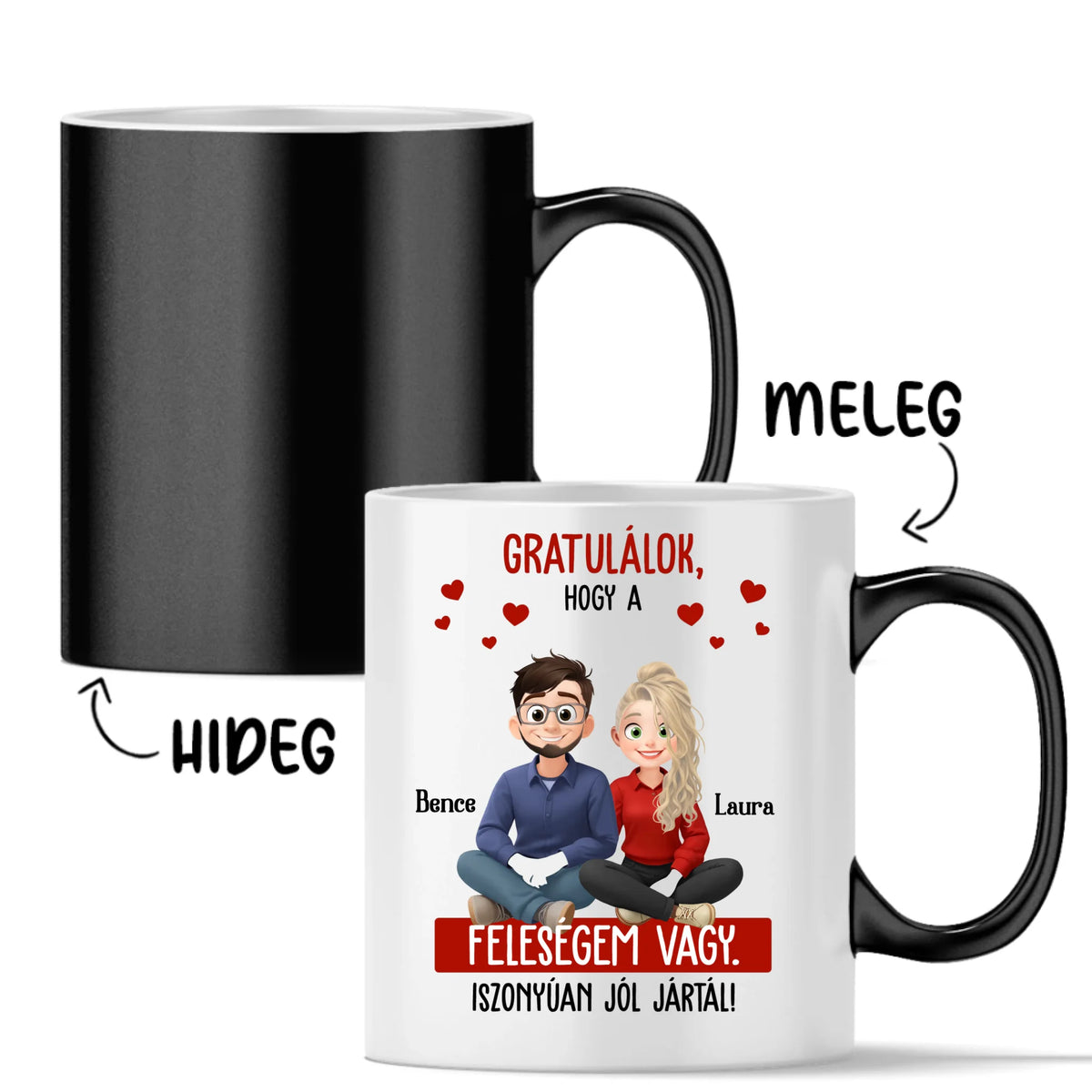 Egyedi bögre pároknak - Gratulálok, hogy