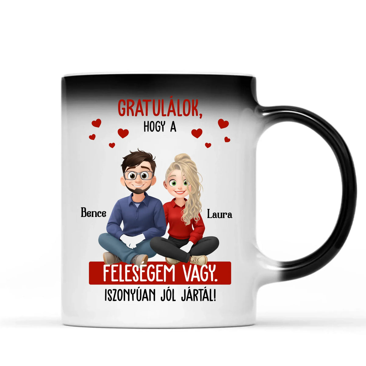 Egyedi bögre pároknak - Gratulálok, hogy