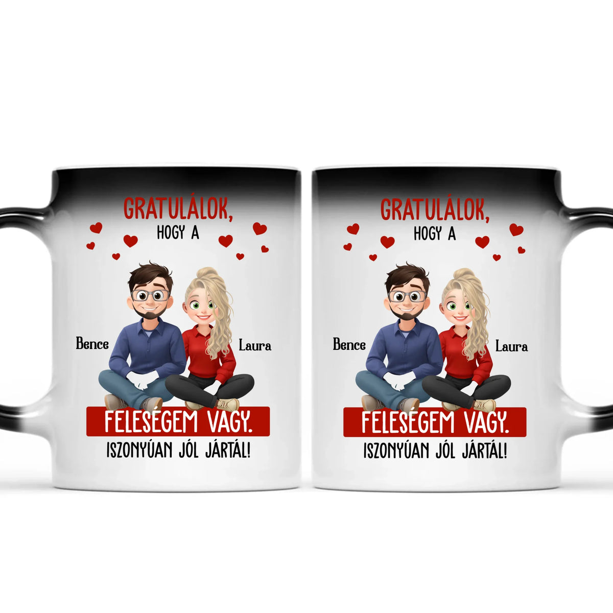 Egyedi bögre pároknak - Gratulálok, hogy