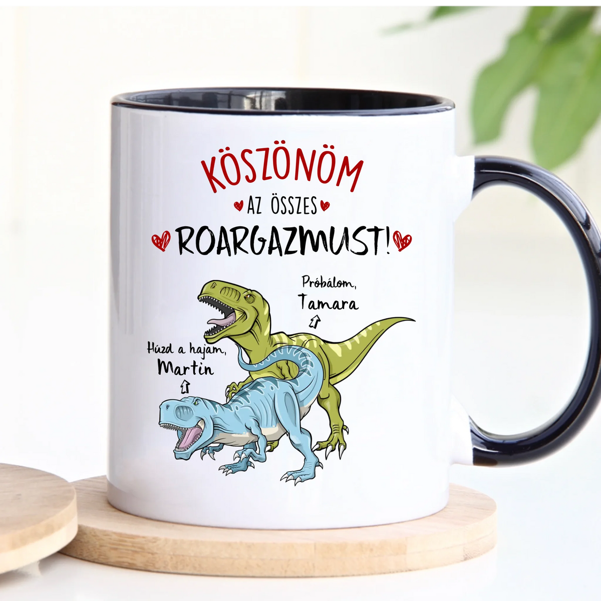 Egyedi vicces bögre pároknak - Húzd a hajam