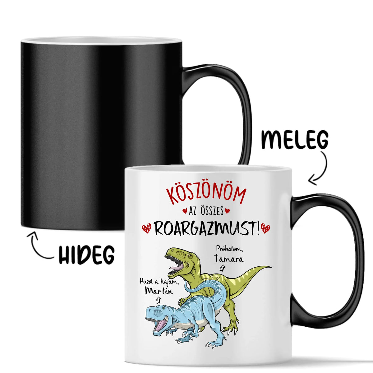 Egyedi vicces bögre pároknak - Húzd a hajam