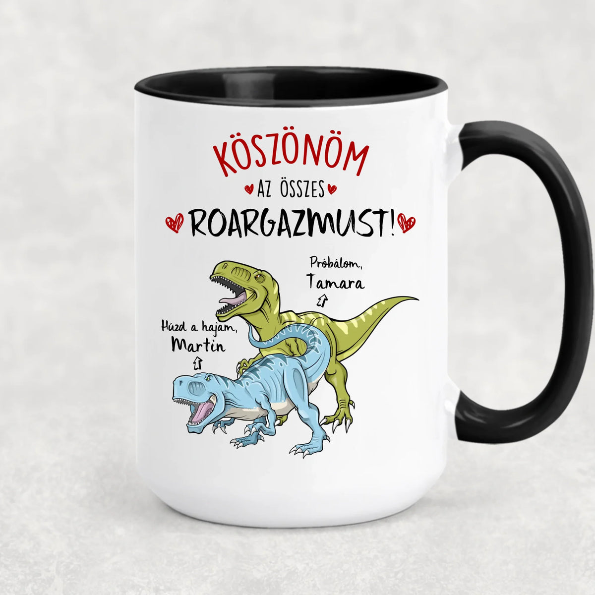 Egyedi vicces bögre pároknak - Húzd a hajam