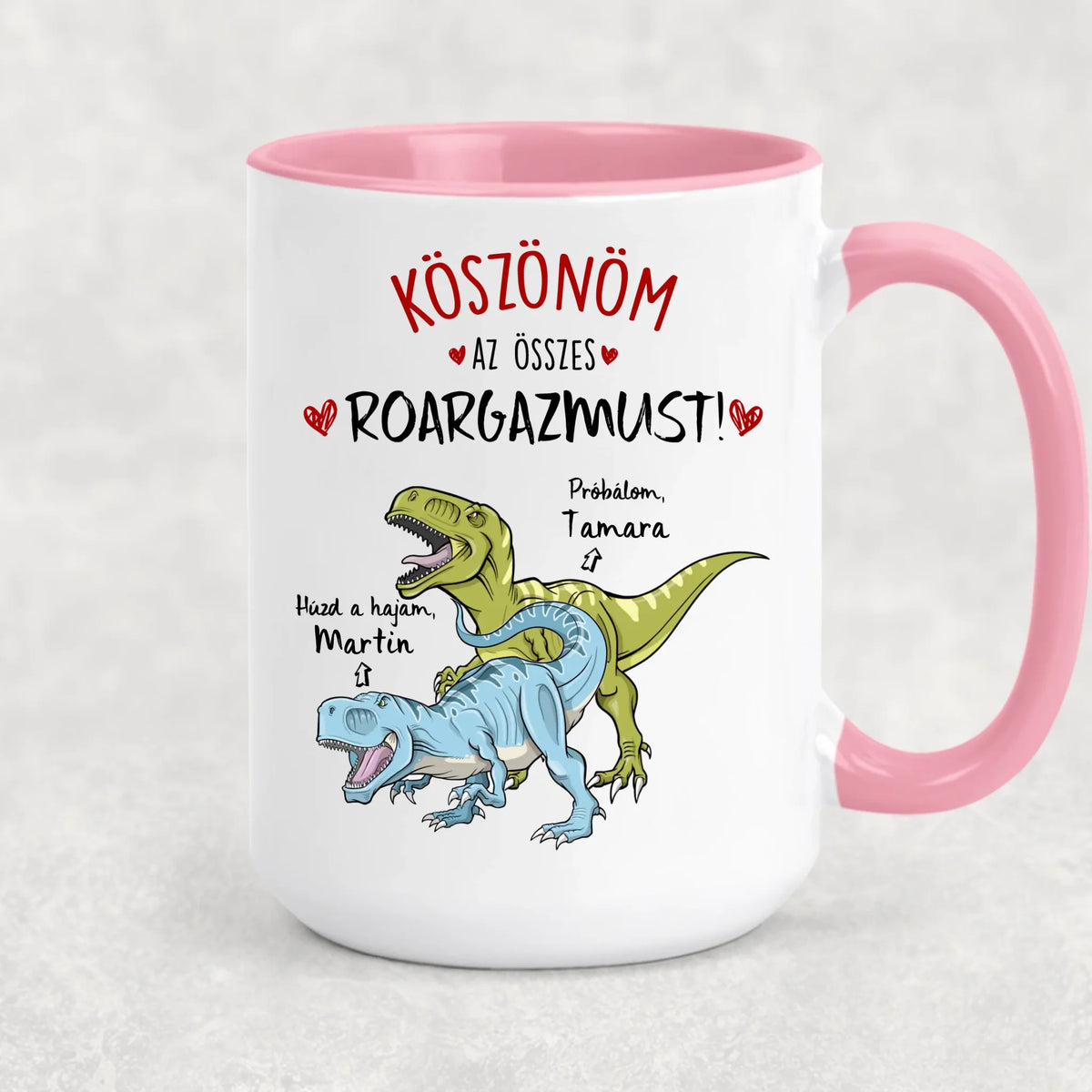 Egyedi vicces bögre pároknak - Húzd a hajam