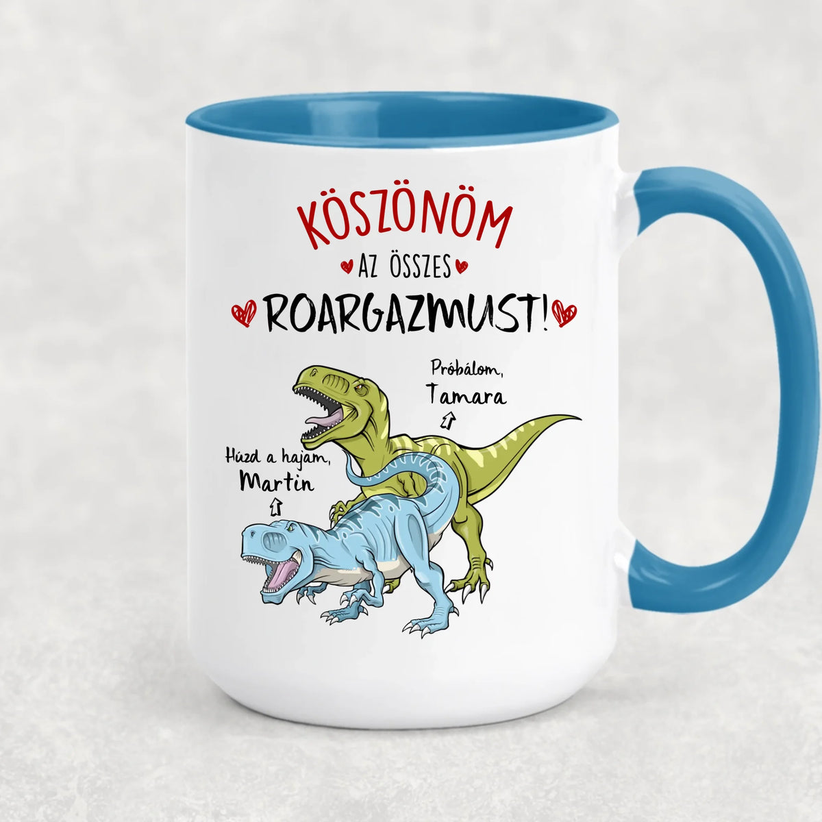 Egyedi vicces bögre pároknak - Húzd a hajam