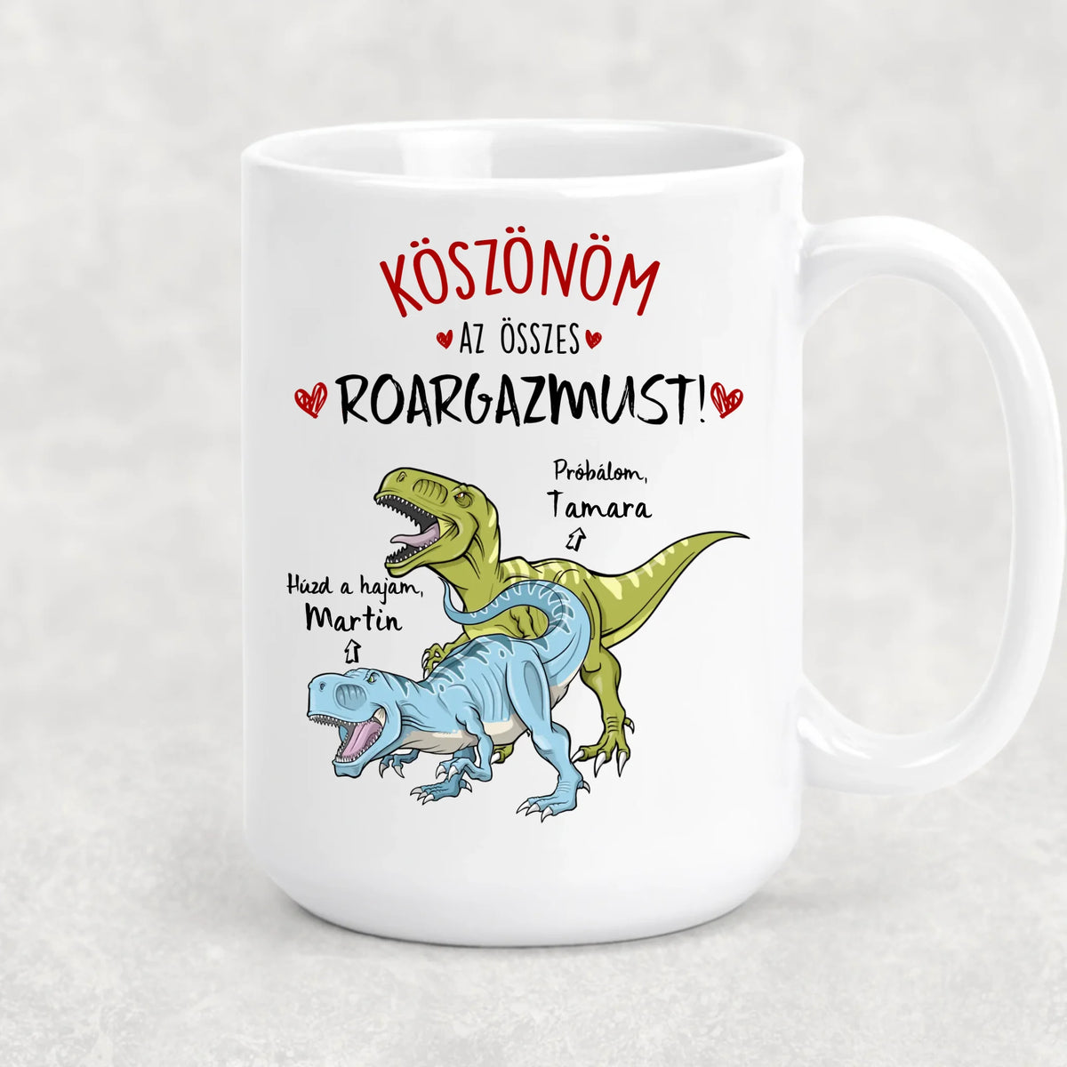 Egyedi vicces bögre pároknak - Húzd a hajam