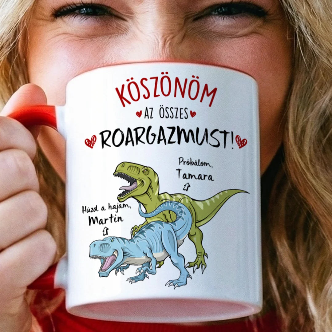 Egyedi vicces bögre pároknak - Húzd a hajam
