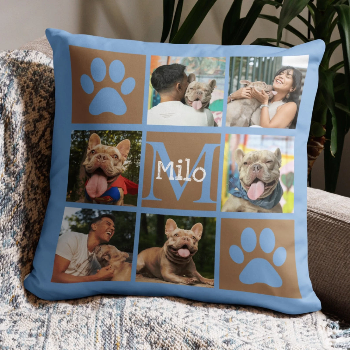 Egyedi párna gazdiknak - saját fotóval és névvel3