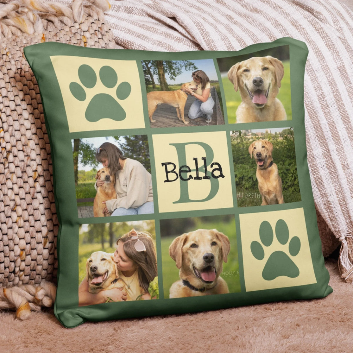 Egyedi párna gazdiknak - saját fotóval és névvel2