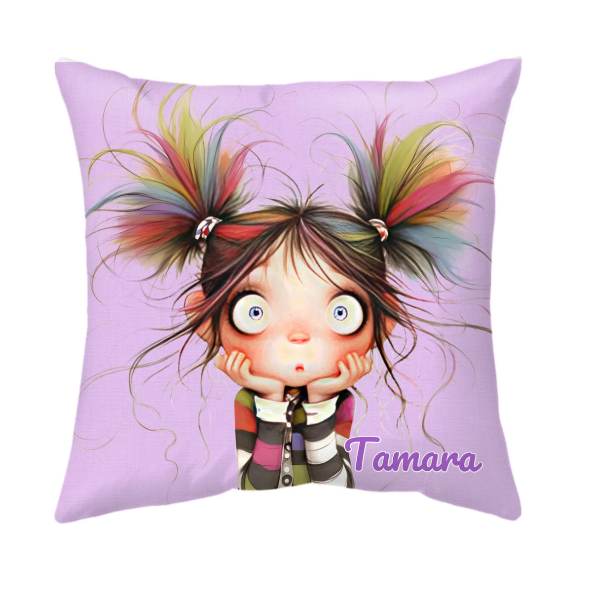 Egyedi cuki, bohókás párna gyerekeknek - saját névvel
