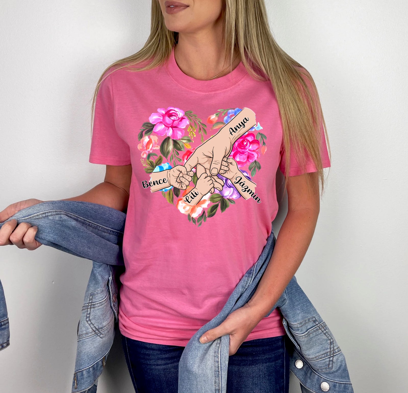 Egyedi póló anyáknak, nagymamáknak - a család szíve