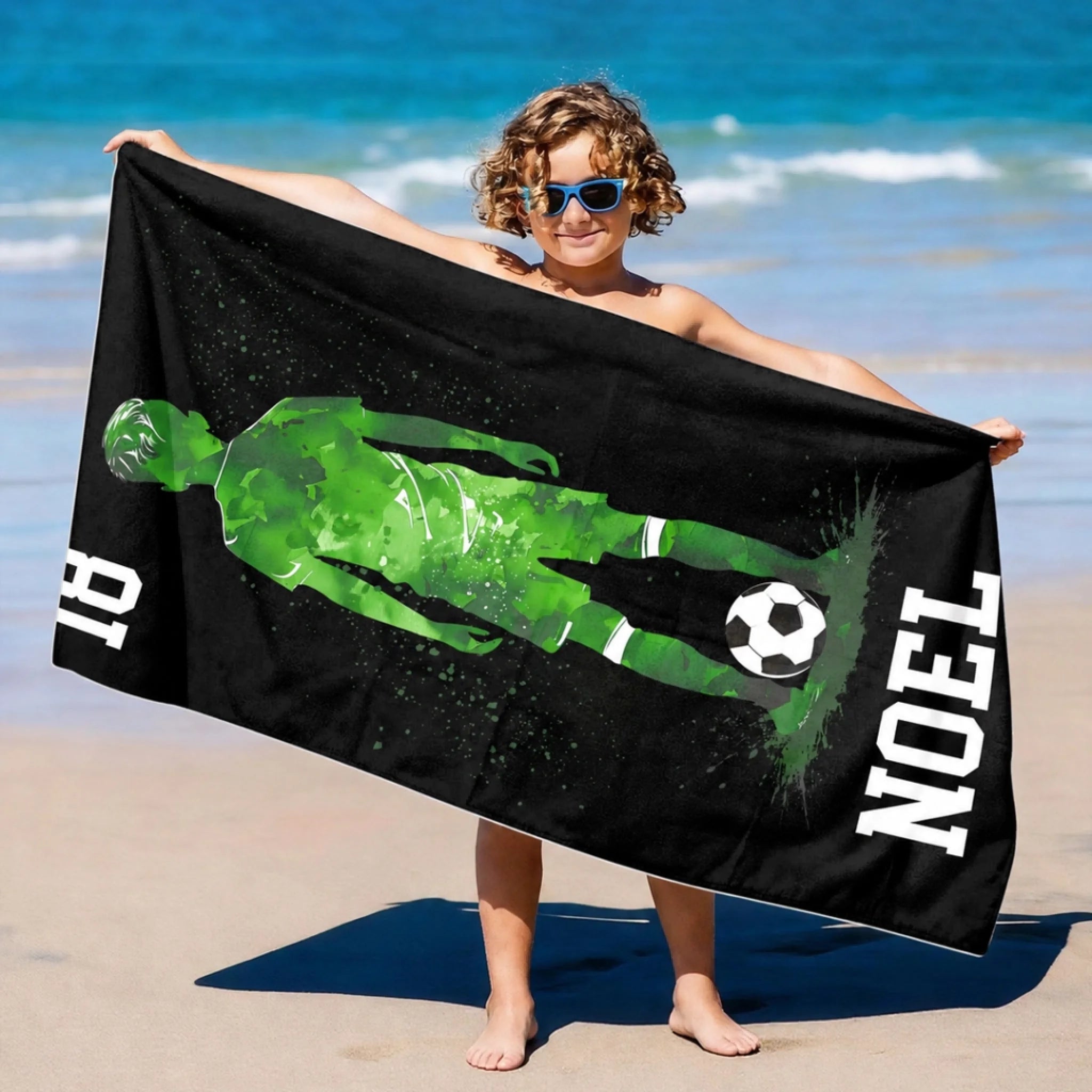 Saját neves focis strandtörölköző - fiúknak és lányoknak4