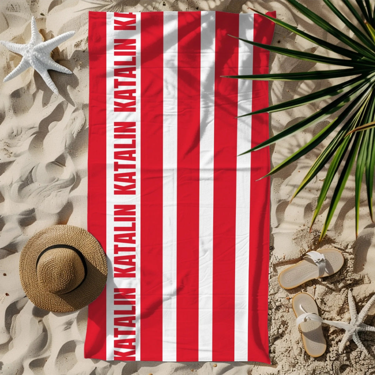 Személyre szabott strandtörölköző - saját névvel4