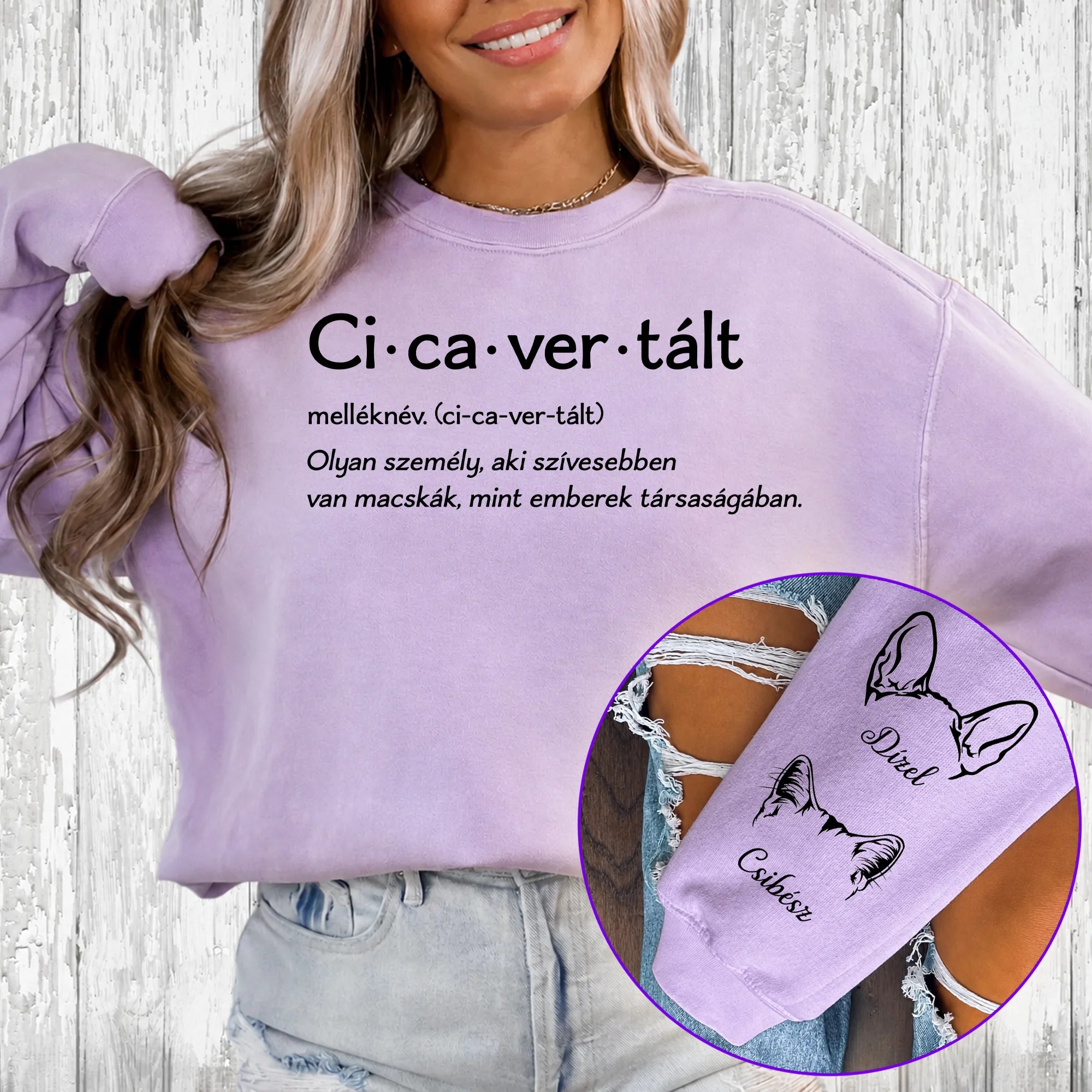 Egyedi pulóver gazdiknak, akár 8 macskával - Cicavertált