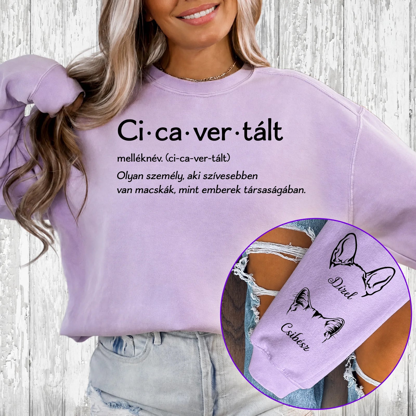 Egyedi pulóver gazdiknak, akár 8 macskával - Cicavertált