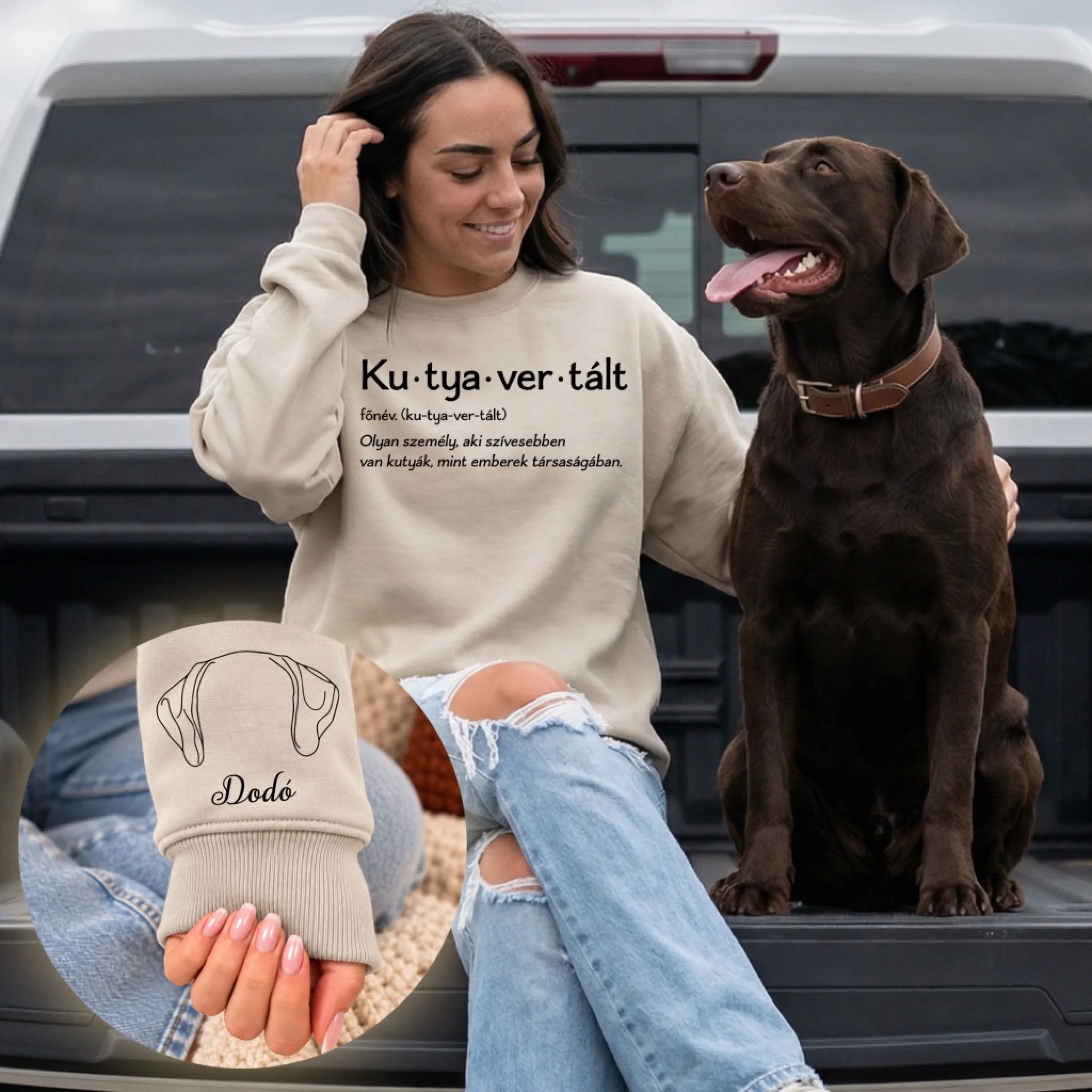 Egyedi pulóver gazdiknak, akár 8 kutyával - Kutyavertált